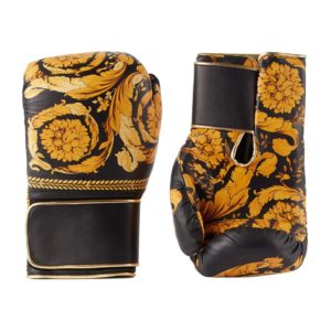 Versace Black Barocco Boxing Gloves Versace