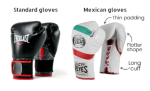 a comparison of mexican boxing gloves
