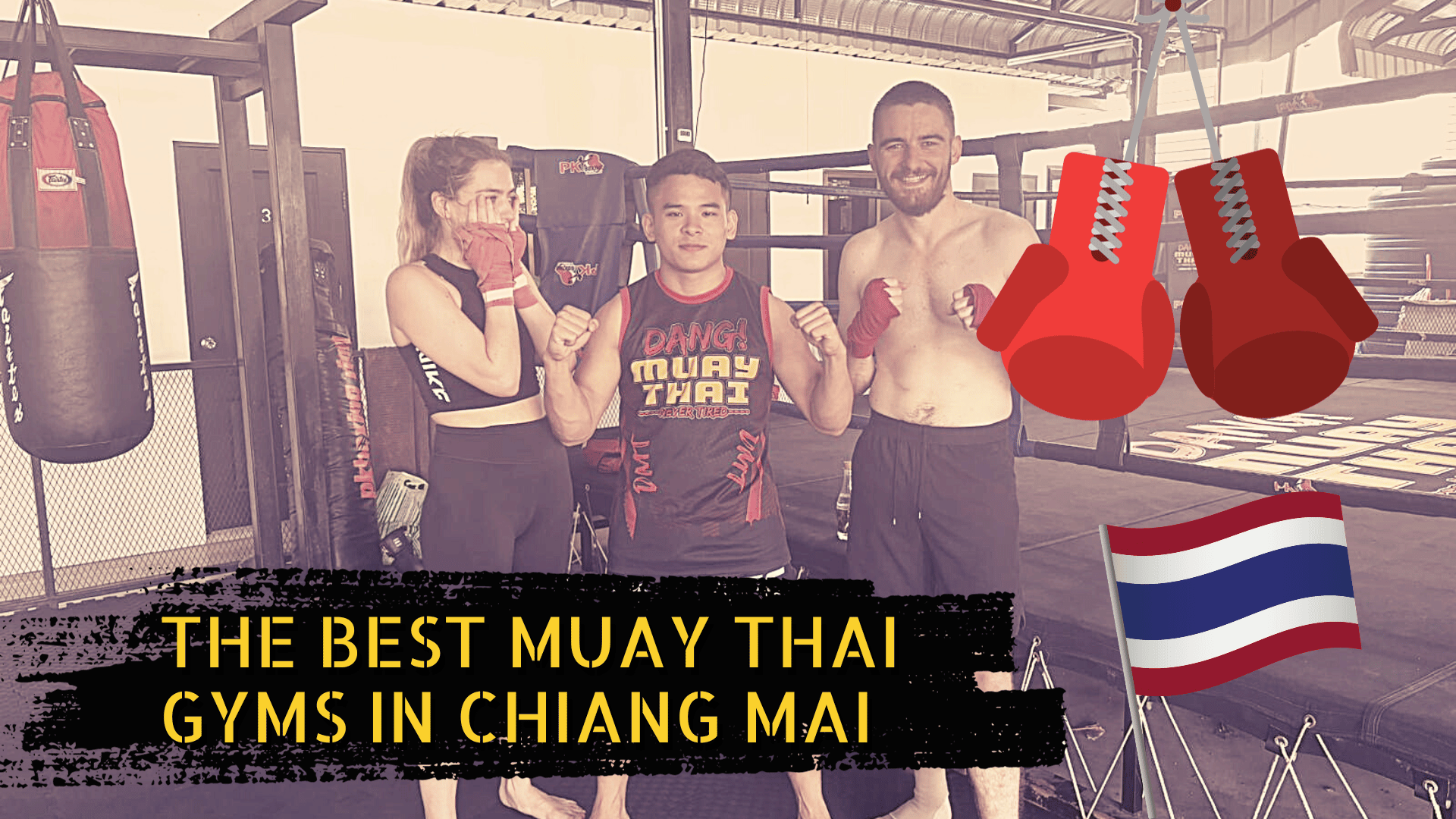A Muay Thai boxing gym in Chiang Mai
